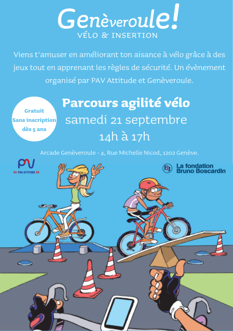 Parcours agilité à vélo