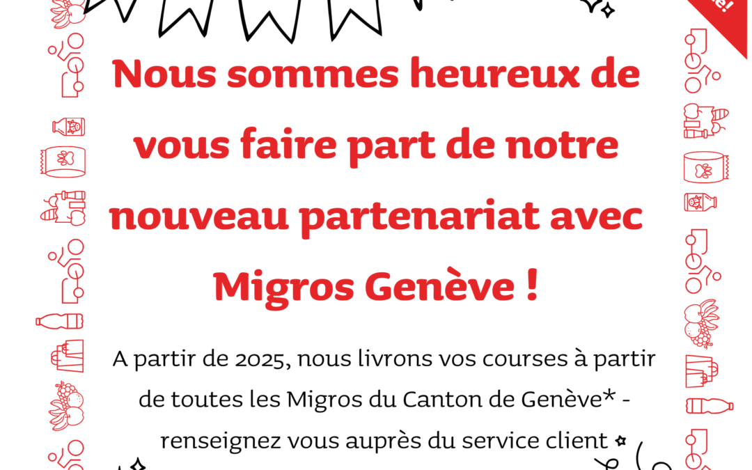 Partenariat avec Migros Genève!